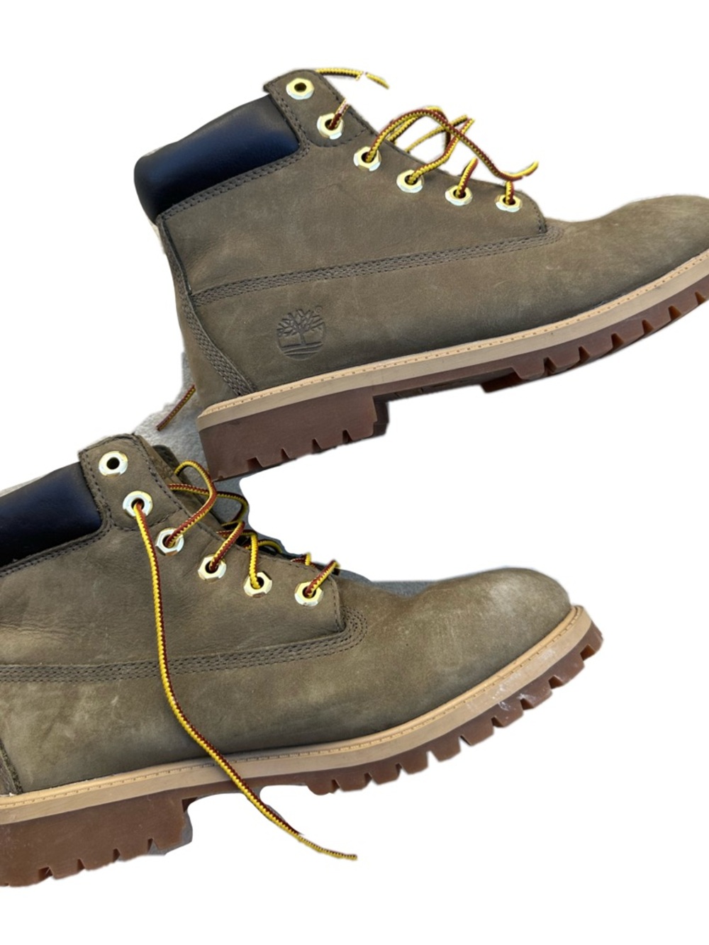 Timberland Olive Green Lace-Up Boots